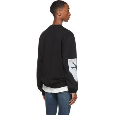 Shop Amiri Black Playboy Edition Magazine Sweatshirt In Black-14 oz Supima C