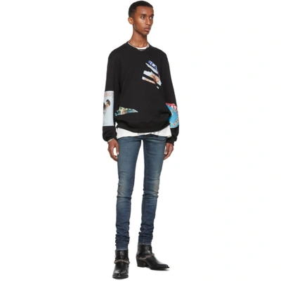 Shop Amiri Black Playboy Edition Magazine Sweatshirt In Black-14 oz Supima C