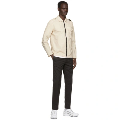 Stone Island Off-white Naslan Light Jacket In V0093 Ivory