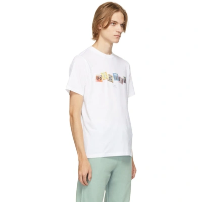 Shop Ps By Paul Smith White Stamps Print T-shirt In 1 White