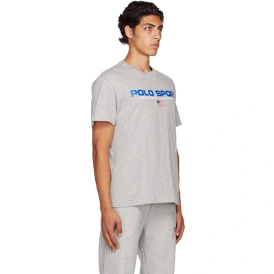 Shop Polo Ralph Lauren Grey 'polo Sport' T-shirt In Andover Heather
