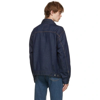 Shop Levi's Indigo Denim Contemporary Type 2 Jacket In Ecocoolrins