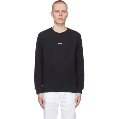 Shop Hugo Boss Black Weevo 2 Sweatshirt In 1 Black