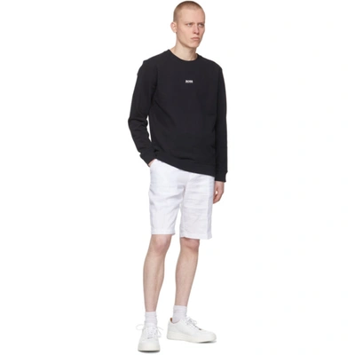 Shop Hugo Boss Black Weevo 2 Sweatshirt In 1 Black