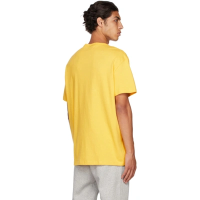 Shop Polo Ralph Lauren Yellow Heavyweight Logo T-shirt In Chrome Yellow
