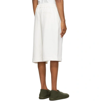 Shop Jil Sander Off-white French Terry Shorts In 102 - Off W