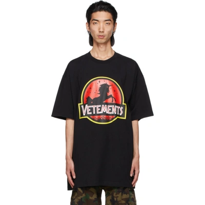 Shop Vetements Black Wild Unicorn T-shirt