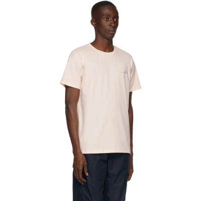 Apc Item Logo Graphic Tee In Fab Pale Pink