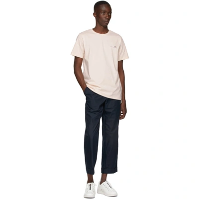 Apc Item Logo Graphic Tee In Fab Pale Pink