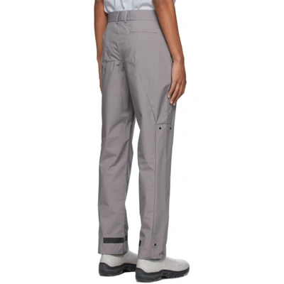 Shop A-cold-wall* Grey Essential Technical Trousers In Flint