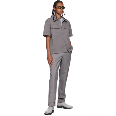 Shop A-cold-wall* Grey Essential Technical Trousers In Flint