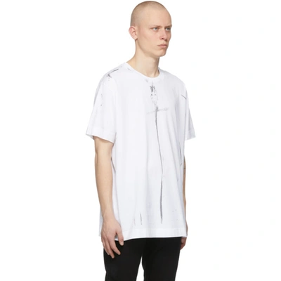 Shop Givenchy White Oversized Trompe L'œil T-shirt In 100-white