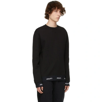 Shop Axel Arigato Black Feature Sweatshirt