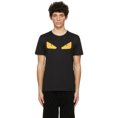 Shop Fendi Black Bad Bugs T-shirt In F0qa1 Black