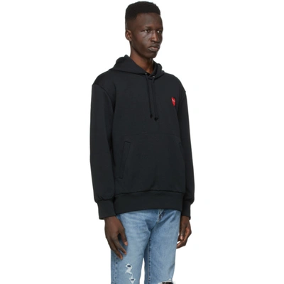 Shop Comme Des Garçons Play Black Heart Patch Hoodie In 1 Black