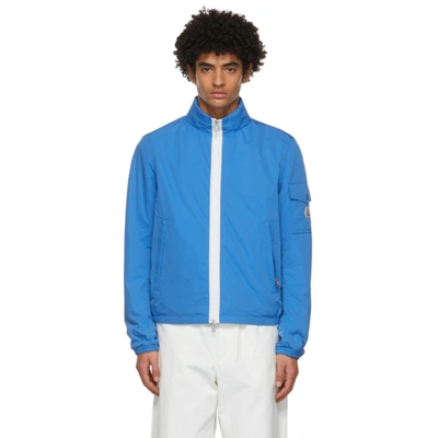 Shop Moncler Blue Brize Jacket In 730 Blue