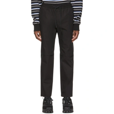 Shop Juun.j Black Knee-opening Trousers In 5 Black