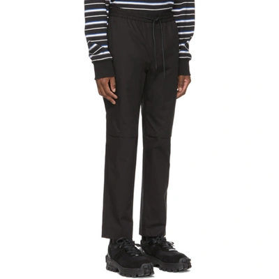 Shop Juun.j Black Knee-opening Trousers In 5 Black