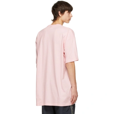 Shop Vetements Pink Friendly Logo T-shirt In Baby Pink 14619864