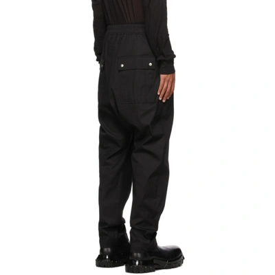 Shop Rick Owens Black Bela Trousers In 09 Black