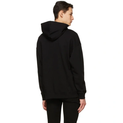 Shop Givenchy Black Neon Lights Hoodie In 001 Black