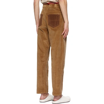 Shop Ahluwalia Ssense Exclusive Brown Corduroy Joy Trousers