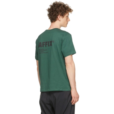 Shop Affix Green Standardized Logo T-shirt In Deep Green
