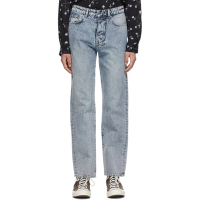 Shop Ksubi Blue Anti K Jeans In Denim