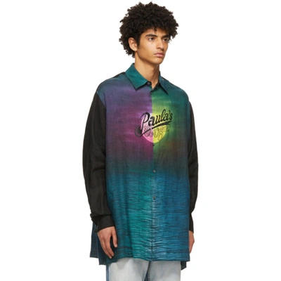 Shop Loewe Multicolor Paula's Ibiza Linen Printed Moon Shirt In 9990 Multicolor