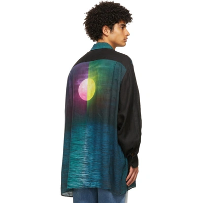 Shop Loewe Multicolor Paula's Ibiza Linen Printed Moon Shirt In 9990 Multicolor