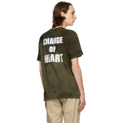 Shop Alyx Khaki Treated 'change Of Heart' T-shirt In Mty0001 Camo Dark Ol