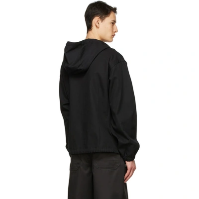 Shop Acne Studios Black Anorak Jacket