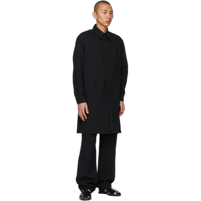 Shop Lemaire Black Liquette Shirt In 999 Black