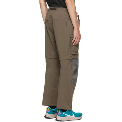 Shop Nike Taupe Acg Smith Summit Cargo Pants In Ironstone/iron Grey/