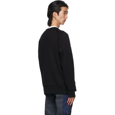 Shop Apc Black Sacai Edition Tani Sweatshirt In Lzz Black