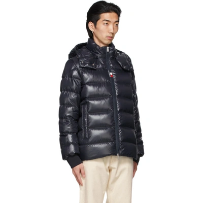 Shop Moncler Navy Down Cuvellier Jacket In 742 Navy