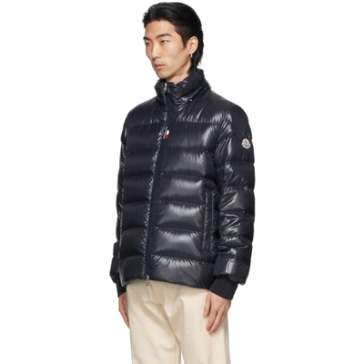 Shop Moncler Navy Down Cuvellier Jacket In 742 Navy