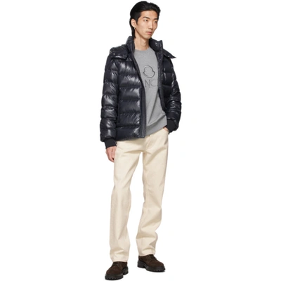 Shop Moncler Navy Down Cuvellier Jacket In 742 Navy