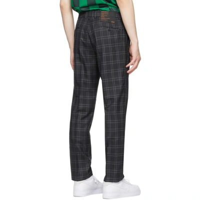 Shop Liberal Youth Ministry Grey Plaid Grunge Trousers