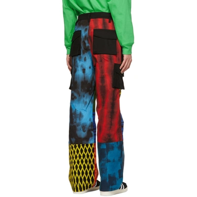 Shop Agr Ssense Exclusive Multicolor Hand-printed Cargo Pants In Multi Pocke