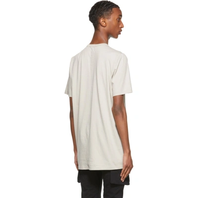 Shop Rick Owens Off-white Level T-shirt In 08 Pearl