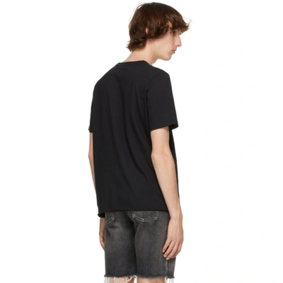 Shop Saint Laurent Black Vhs Sunset T-shirt In 1068 Blkmul