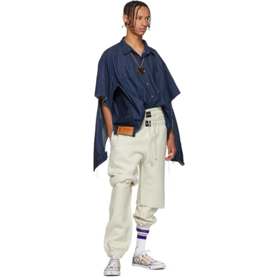 Vetements Navy Levi's Edition Oversized Denim Shirt In Navy