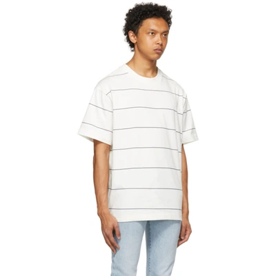 Shop Levi's White & Navy Stripe Loose T-shirt In Sunday Str