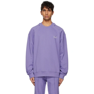 Shop Ader Error Purple Kaput Sweatshirt