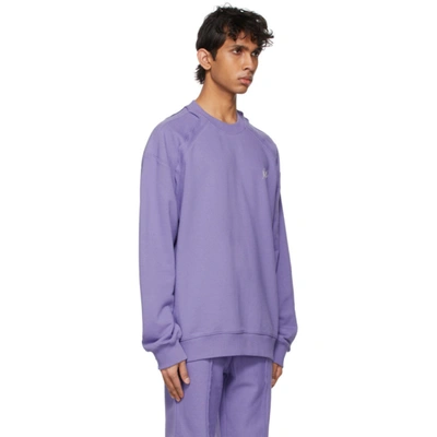 Shop Ader Error Purple Kaput Sweatshirt