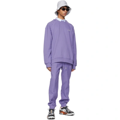 Shop Ader Error Purple Kaput Sweatshirt