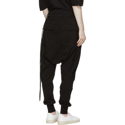 Rick Owens Drkshdw Drawstring-waist Drop-crotch Trousers In 09 Black