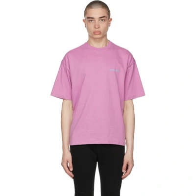 Shop Opening Ceremony Pink Word Torch T-shirt In Mauve Coba