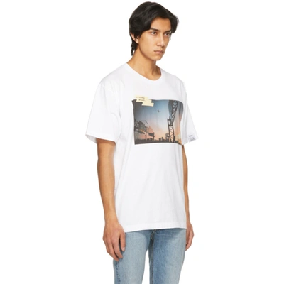 Shop Golden Goose White Sunset T-shirt In White/multi